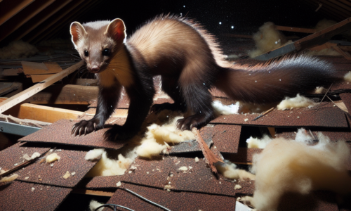 Jak bardzo kuna może zniszczyć dach?