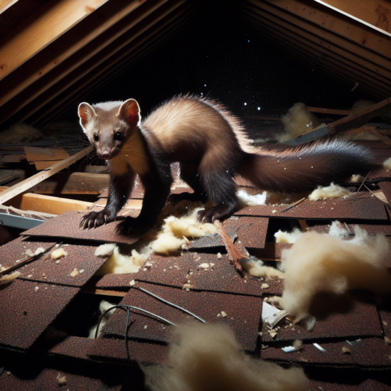 Jak bardzo kuna może zniszczyć dach?