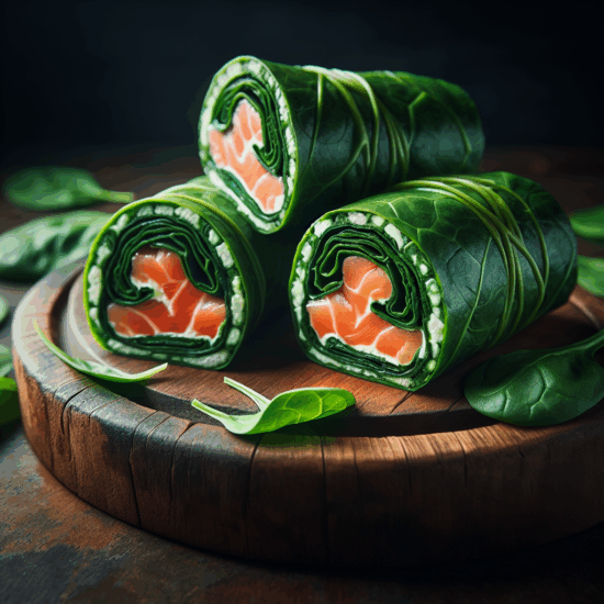 Rolada szpinakowa z łososiem – przepis na efektowną przekąskę