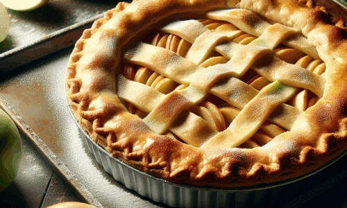 Szarlotka – przepis na dużą blachę z mąki krupczatki i jabłek