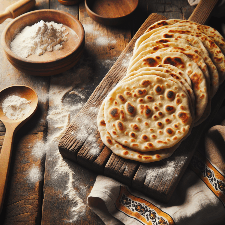 Podpłomyki: przepis na chrupiący chlebek bez drożdży